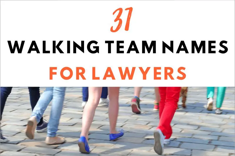 Walking Team Names For Lawyers