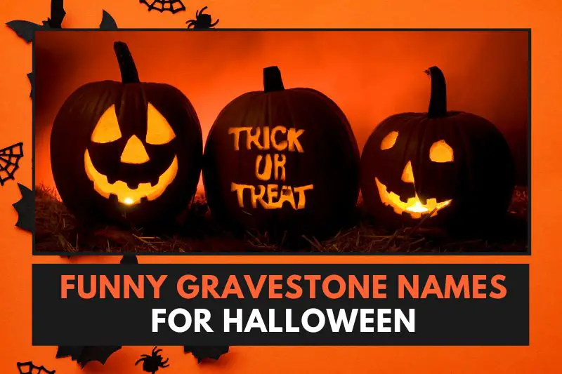 funny gravestone names halloween