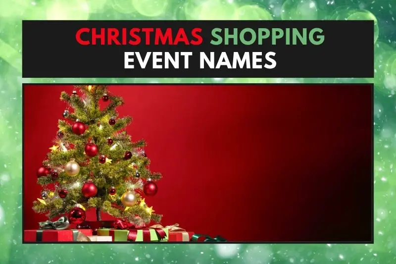 Christmas Shopping Event Names