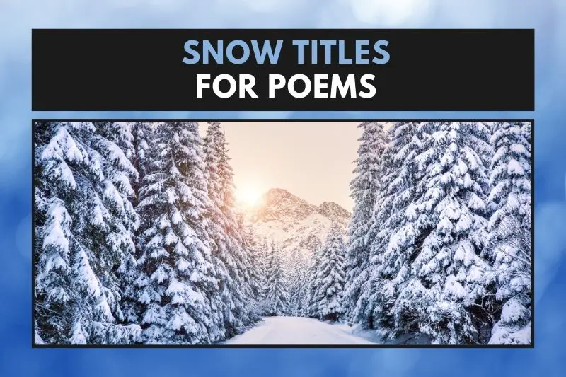 Snow Titles For Poems
