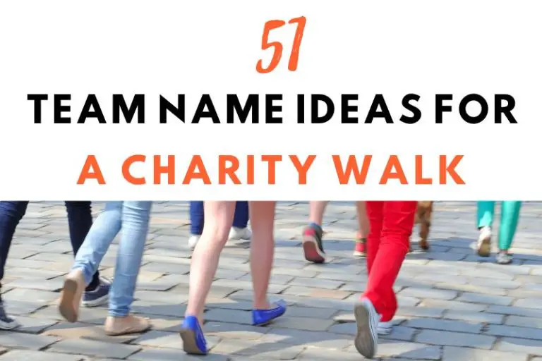 51 Inspirational Team Name Ideas for a Charity Walk