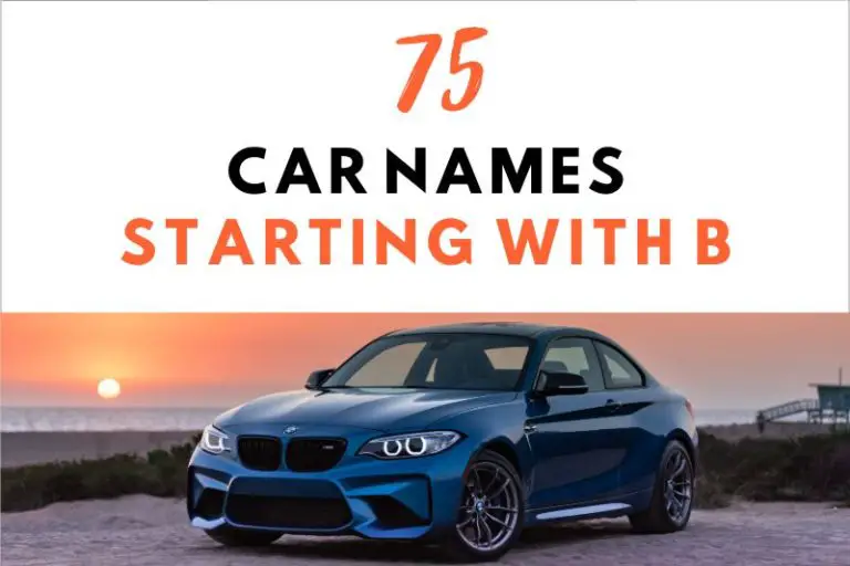 75 Fun and Captivating Car Names Starting with B