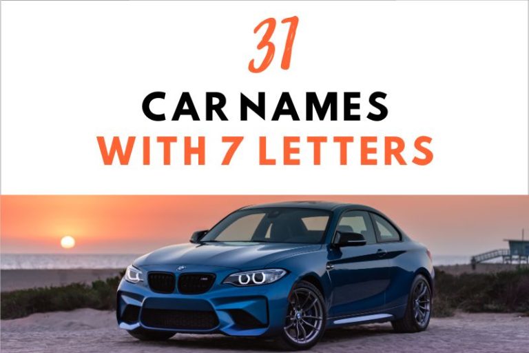 31 Unique Car Names with 7 Letters You Should Consider