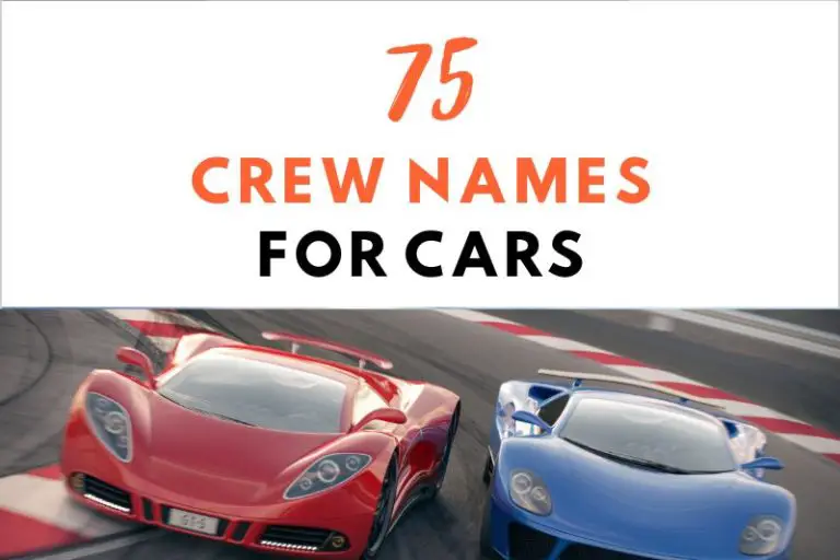 75 Captivating Crew Names for Cars