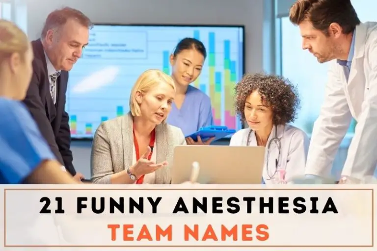 Numbing with Humor: 21 Funny Anesthesia Team Names