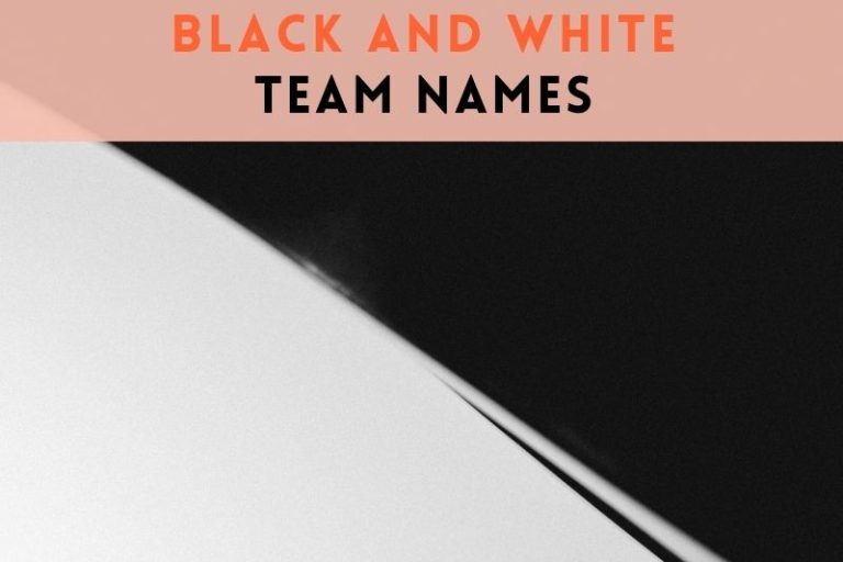 51 Black And White Team Names