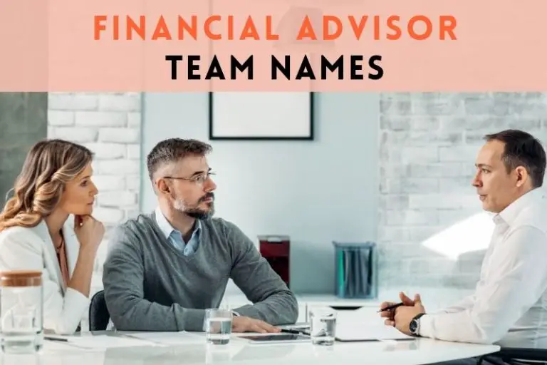 75 Creative Financial Advisor Team Names (For Your Next Event)