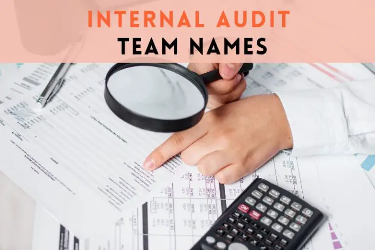 51 Perfect Internal Audit Team Names (For A Bit Of Fun)