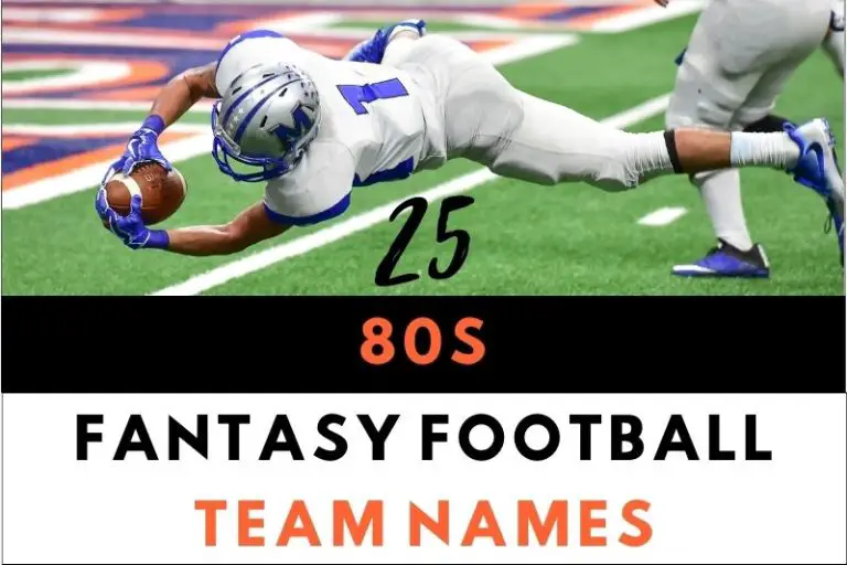 25 Nostalgic 80s Fantasy Football Team Names
