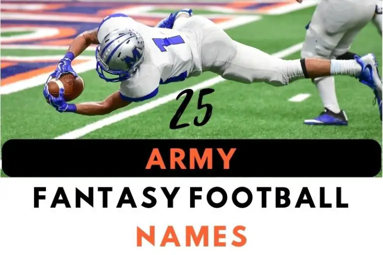 25 Army Fantasy Football Names
