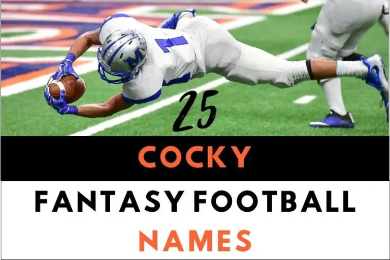 25 Arrogant and Cocky Fantasy Football Names