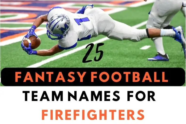 25 Fantasy Football Team Names for Firefighters