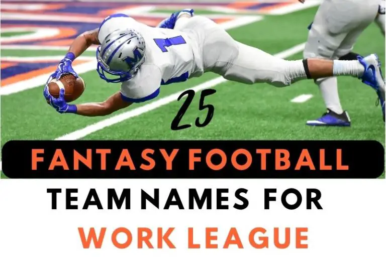 25 Fantasy Football Team Names for Work League