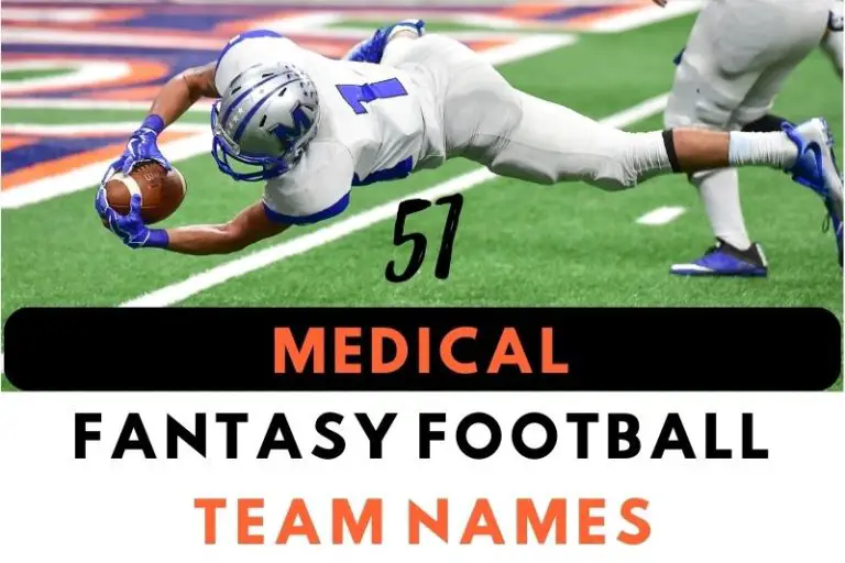 51 Medical Fantasy Football Team Names