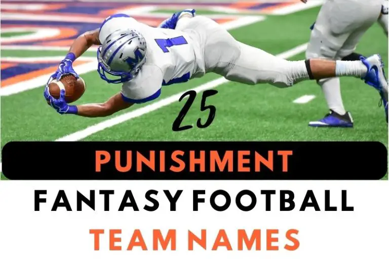 25 Punishment Fantasy Football Team Names
