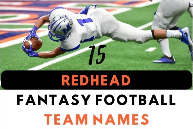 15 Fiery Redhead Fantasy Football Team Names