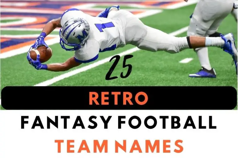 25 Nostalgic Retro Fantasy Football Team Names