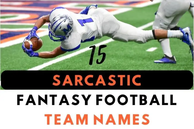 15 Sarcastic Fantasy Football Team Names