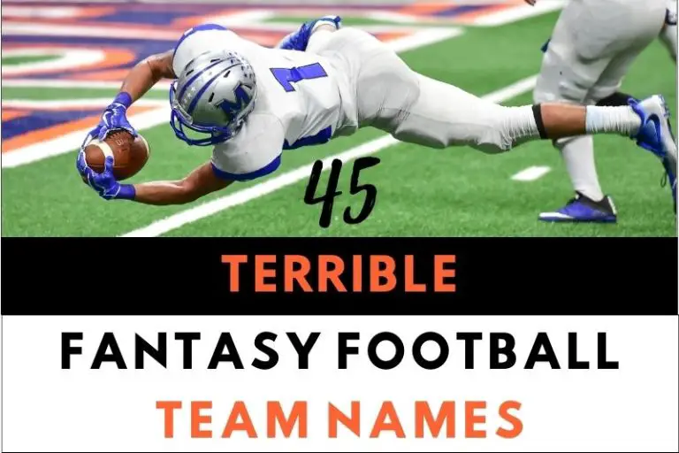 45 Absolutely Terrible Fantasy Football Team Names