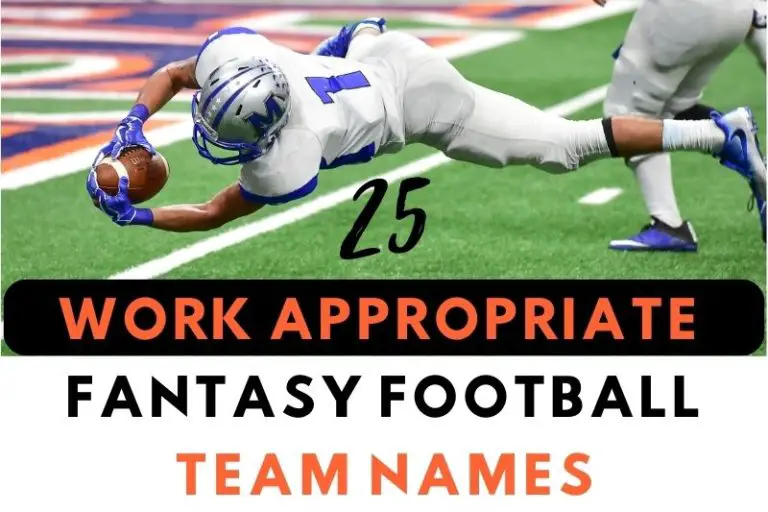 25 Work Appropriate Fantasy Football Team Names