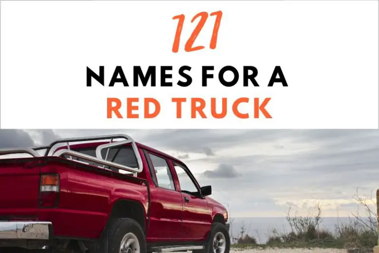 121 Sizzling and Fiery Names for Your Red Truck
