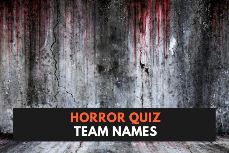 25 Spine-Chilling Horror Quiz Team Names